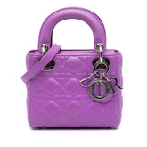Mini Lambskin Cannage Lady Dior